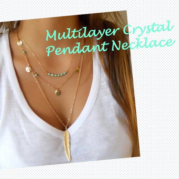 Multilayer Gold Necklace (Comes with a box) - Picture 2 of 15